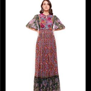 Siddhartha Bansal Red Gathered Long Dress